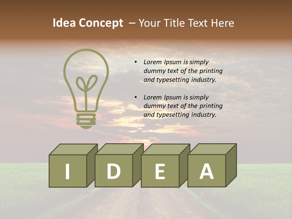 Path Field Forest PowerPoint Template