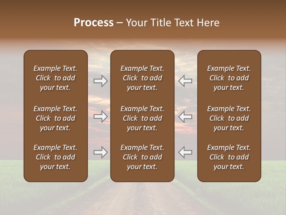 Path Field Forest PowerPoint Template