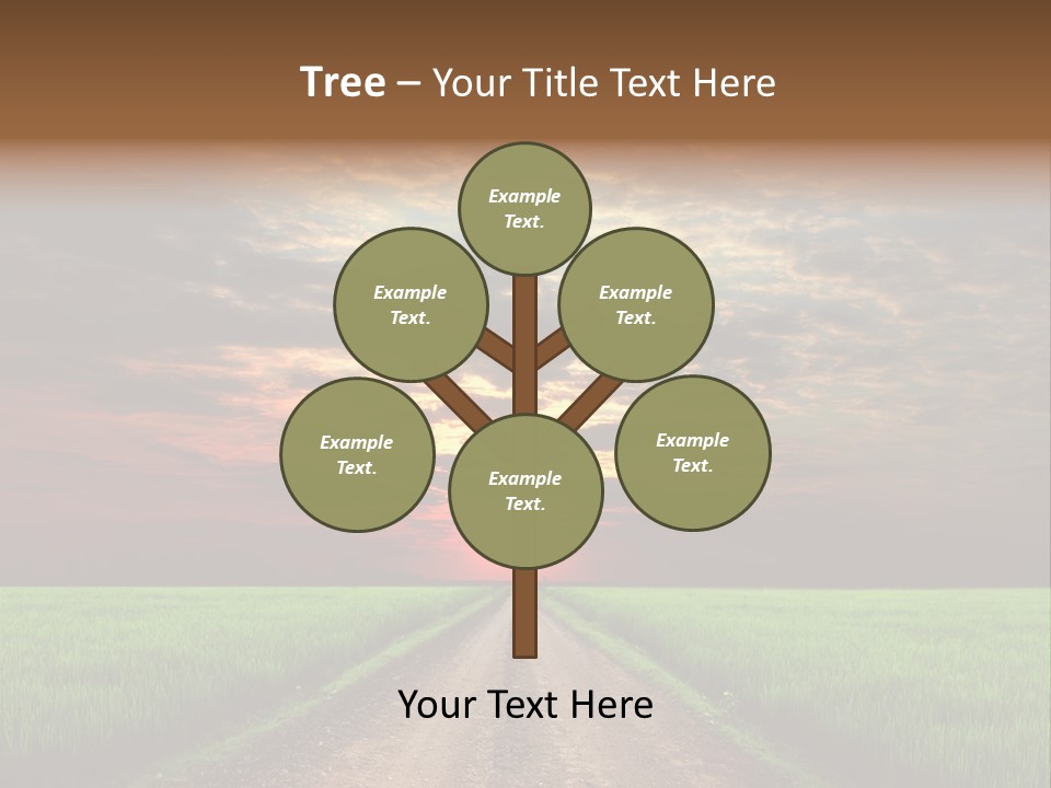 Path Field Forest PowerPoint Template