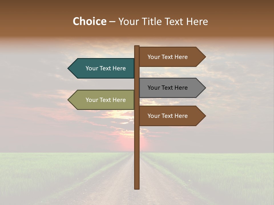 Path Field Forest PowerPoint Template