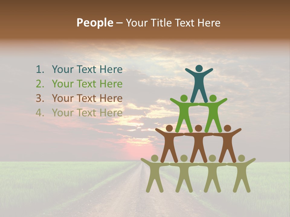 Path Field Forest PowerPoint Template