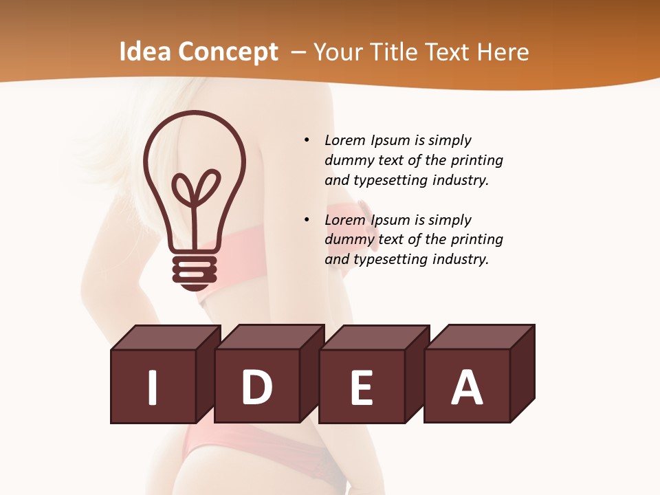 Hosiery Hat Topless PowerPoint Template