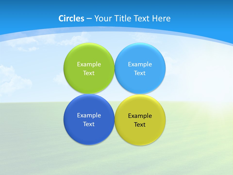 Rural Environment Pasture PowerPoint Template