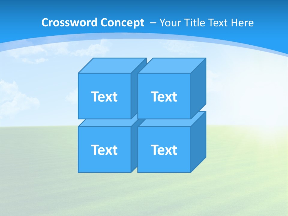 Rural Environment Pasture PowerPoint Template
