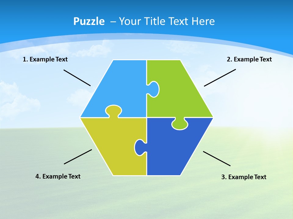 Rural Environment Pasture PowerPoint Template