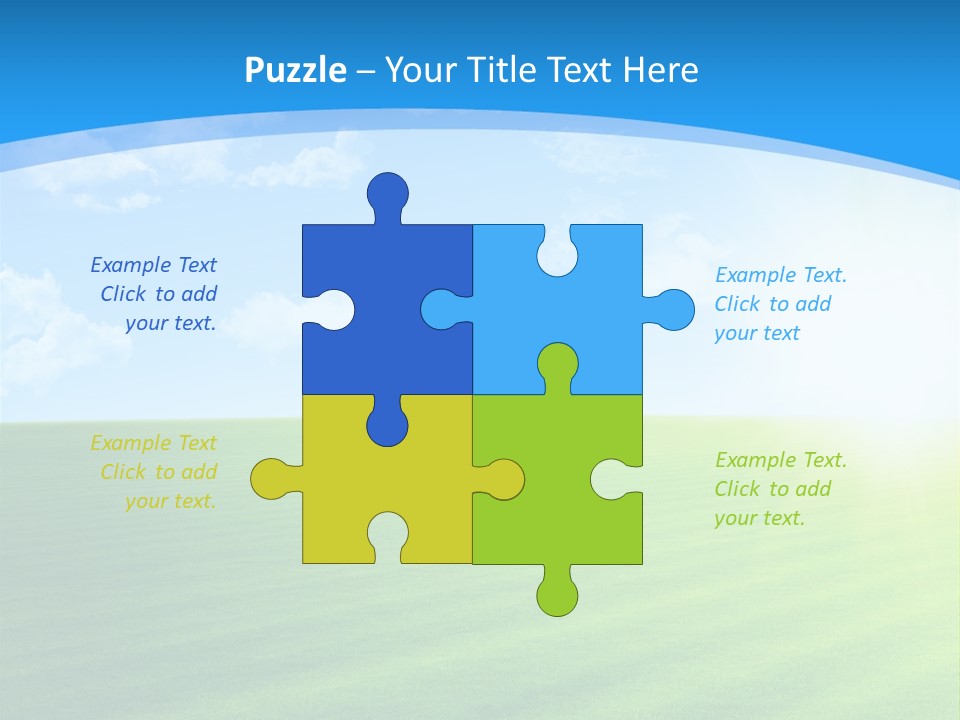 Rural Environment Pasture PowerPoint Template