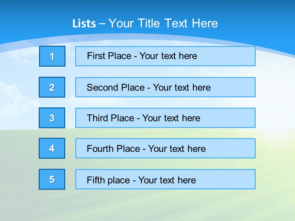 Rural Environment Pasture PowerPoint Template