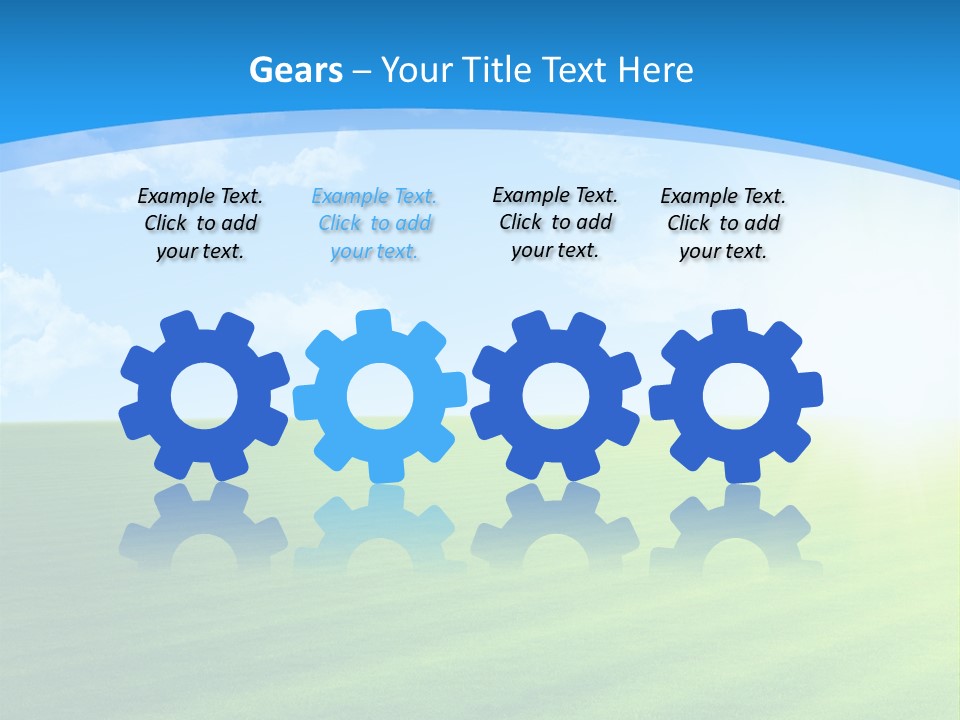 Rural Environment Pasture PowerPoint Template
