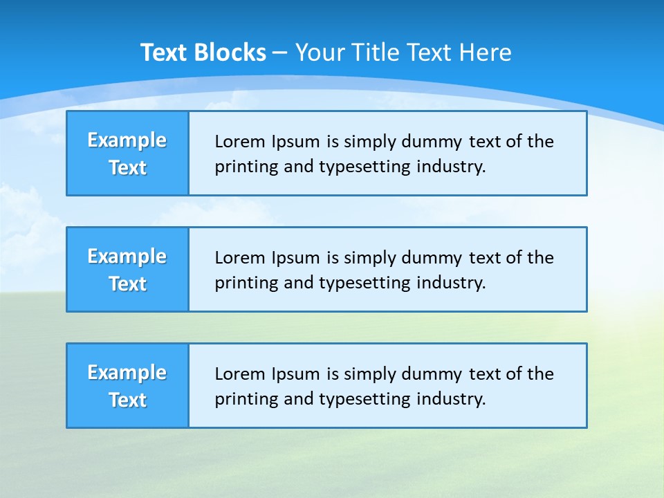 Rural Environment Pasture PowerPoint Template