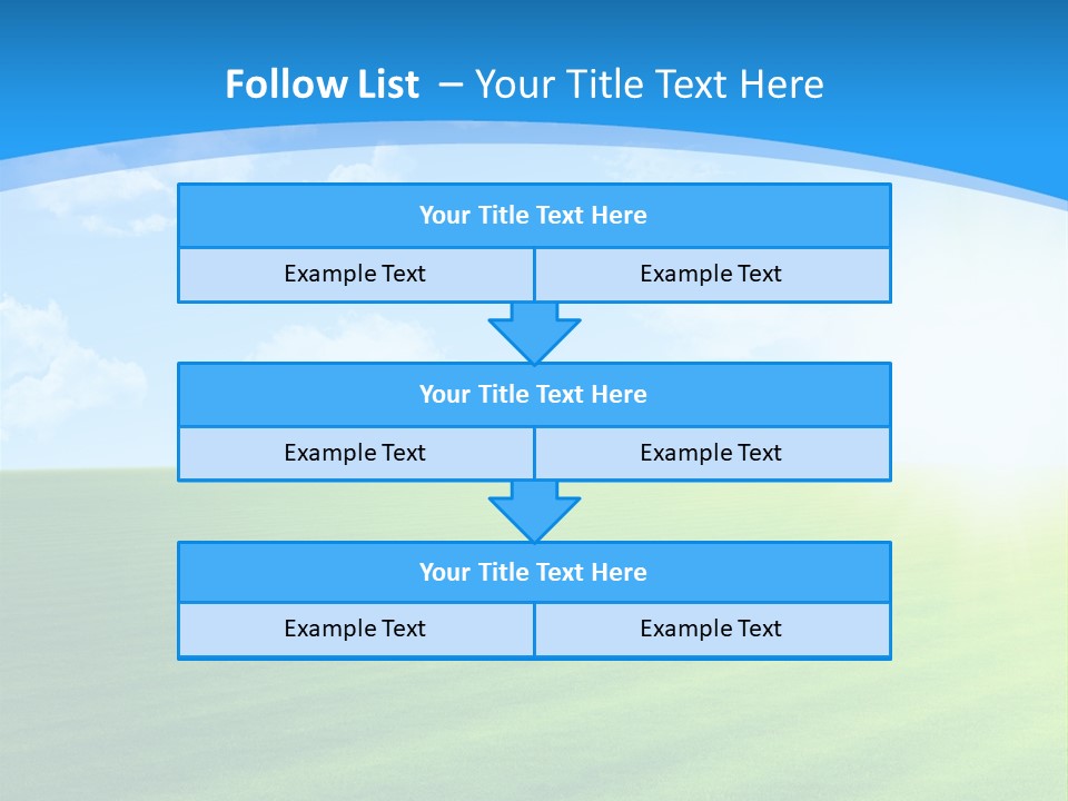 Rural Environment Pasture PowerPoint Template