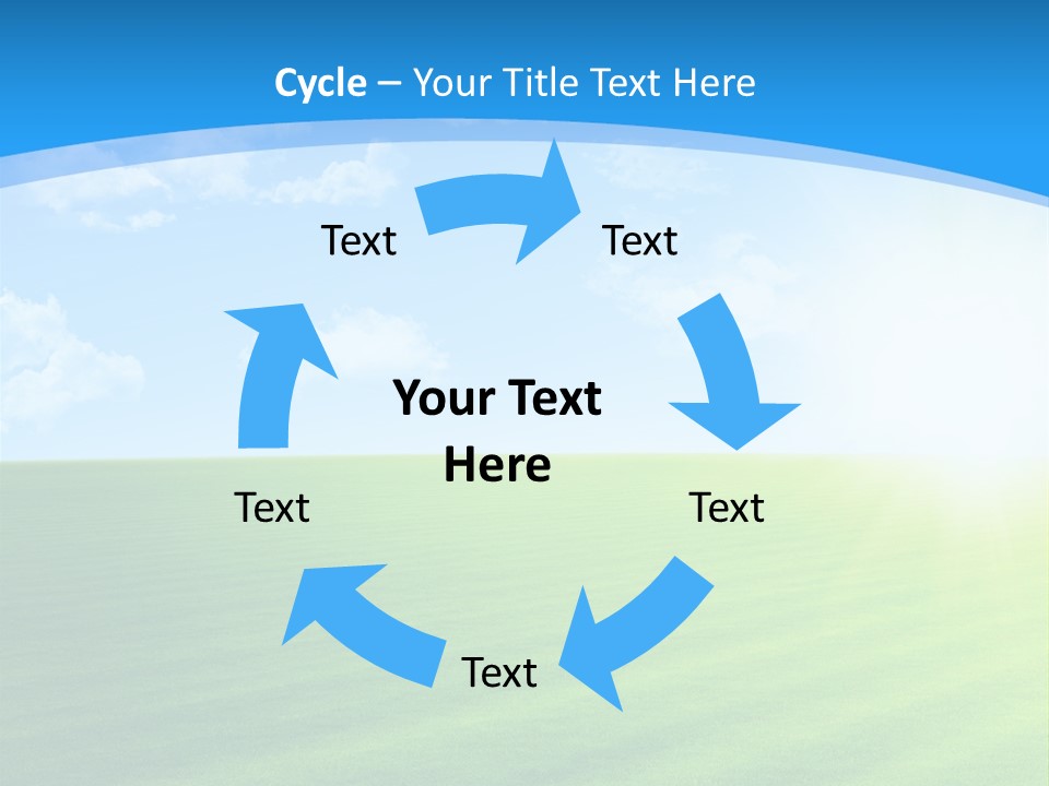 Rural Environment Pasture PowerPoint Template