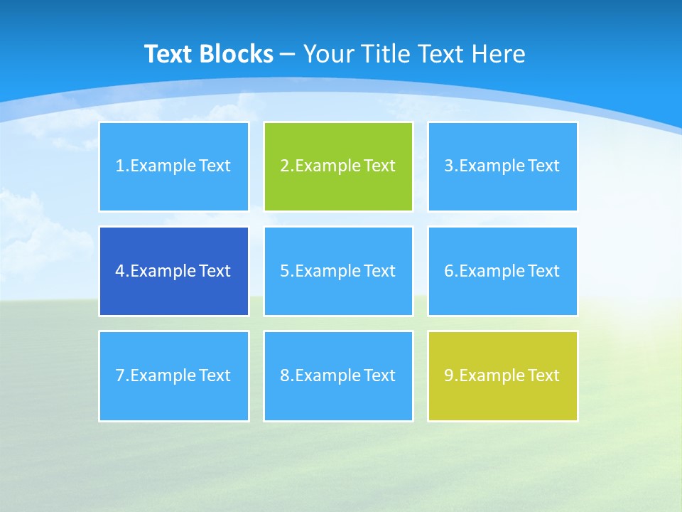 Rural Environment Pasture PowerPoint Template