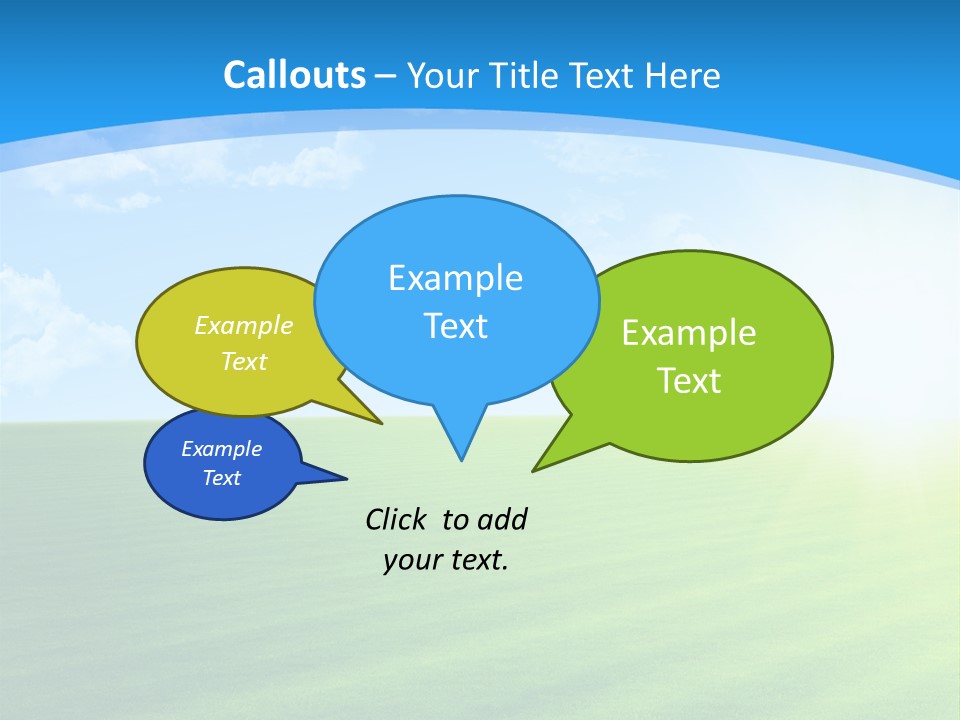 Rural Environment Pasture PowerPoint Template