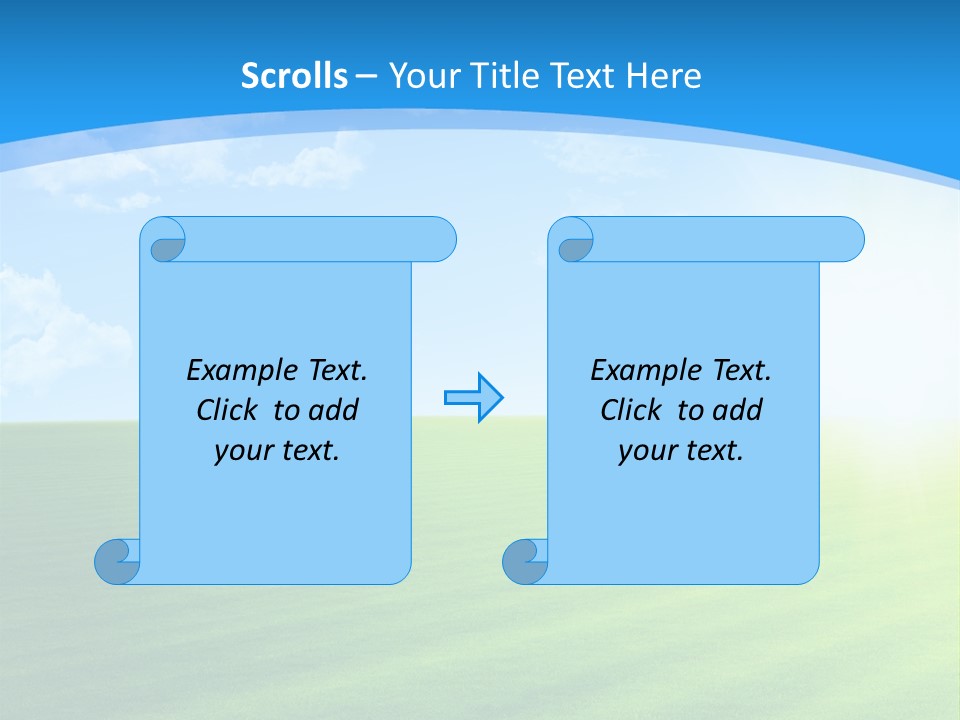 Rural Environment Pasture PowerPoint Template