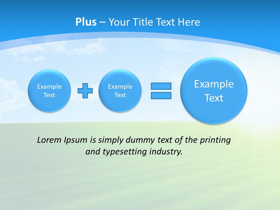 Rural Environment Pasture PowerPoint Template