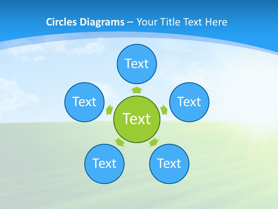 Rural Environment Pasture PowerPoint Template