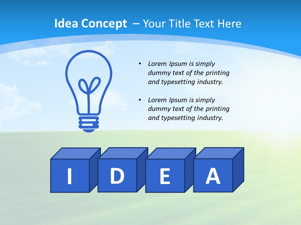 Rural Environment Pasture PowerPoint Template