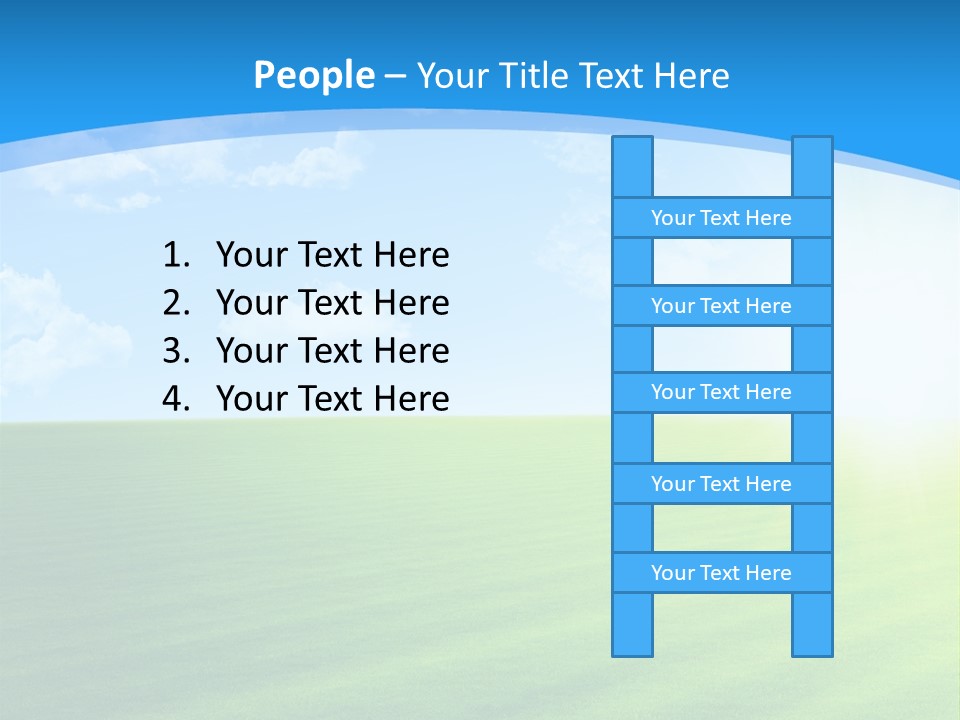 Rural Environment Pasture PowerPoint Template