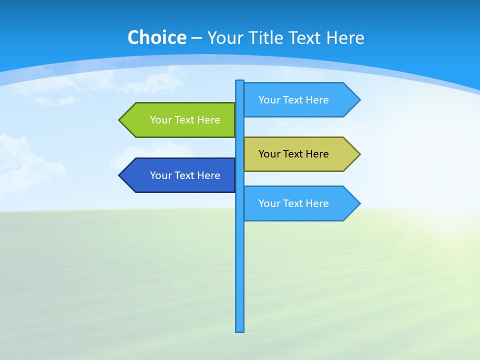 Rural Environment Pasture PowerPoint Template