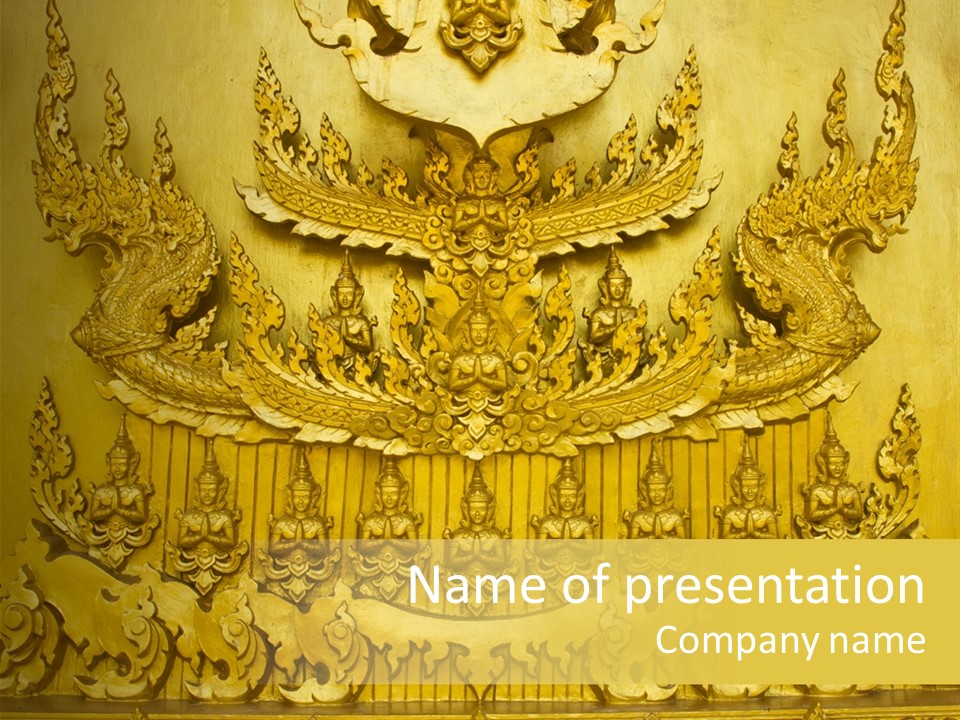 Asia Tradition Temple PowerPoint Template