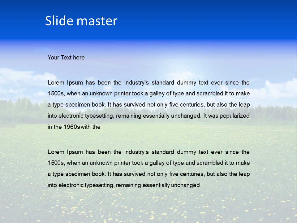 Beauty Spring Sunny PowerPoint Template