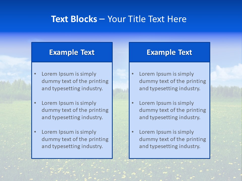 Beauty Spring Sunny PowerPoint Template