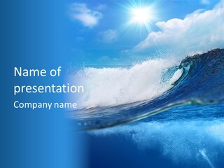 Action Crash Ocean View PowerPoint Template