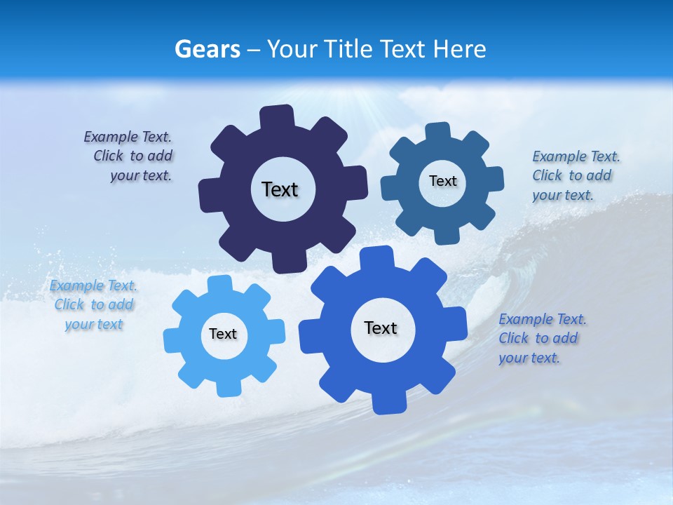 Action Crash Ocean View PowerPoint Template