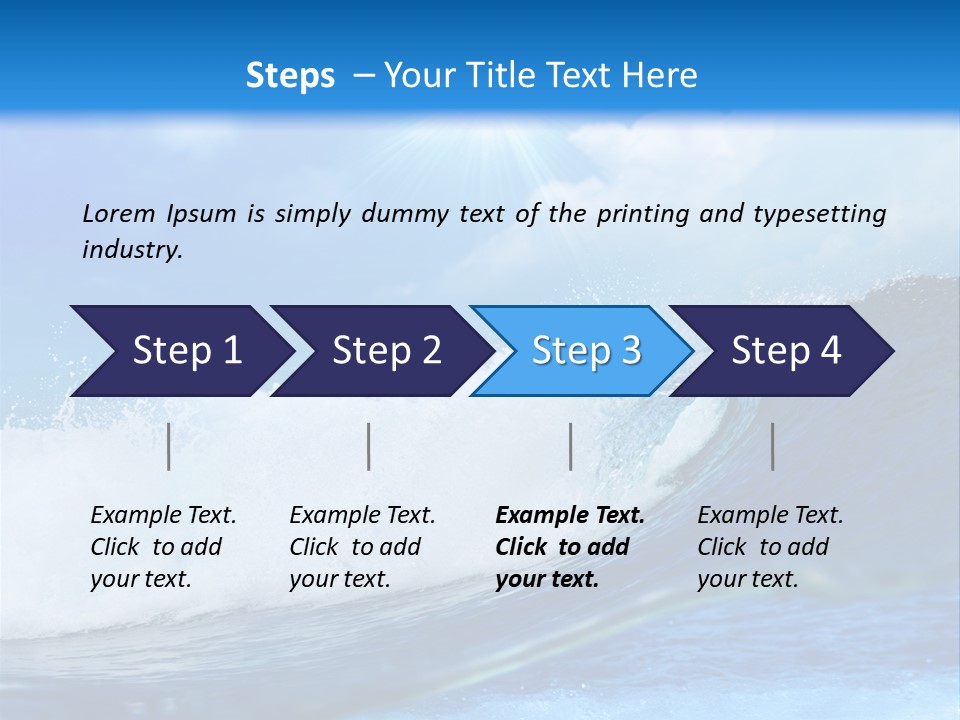 Action Crash Ocean View PowerPoint Template