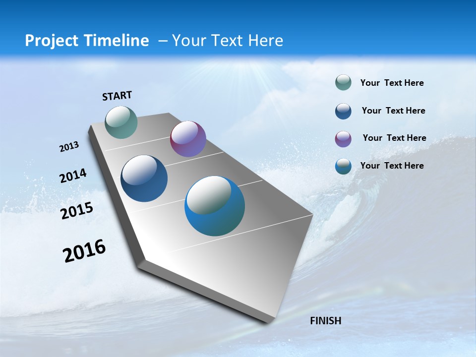 Action Crash Ocean View PowerPoint Template