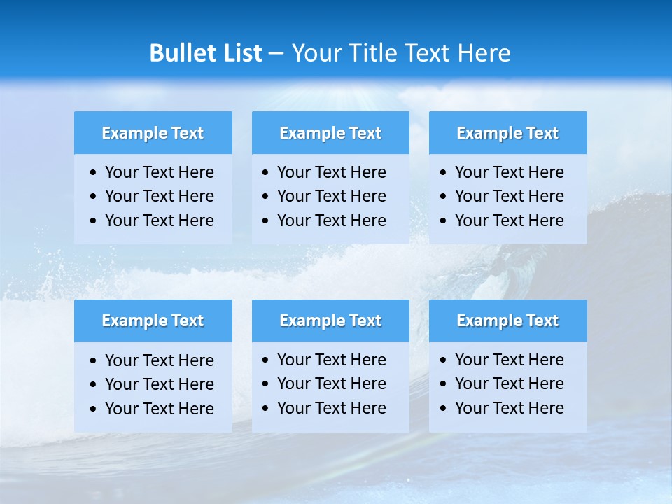 Action Crash Ocean View PowerPoint Template