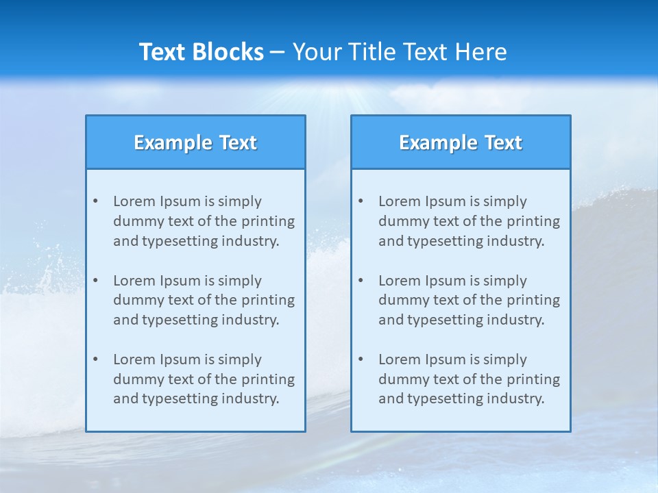 Action Crash Ocean View PowerPoint Template