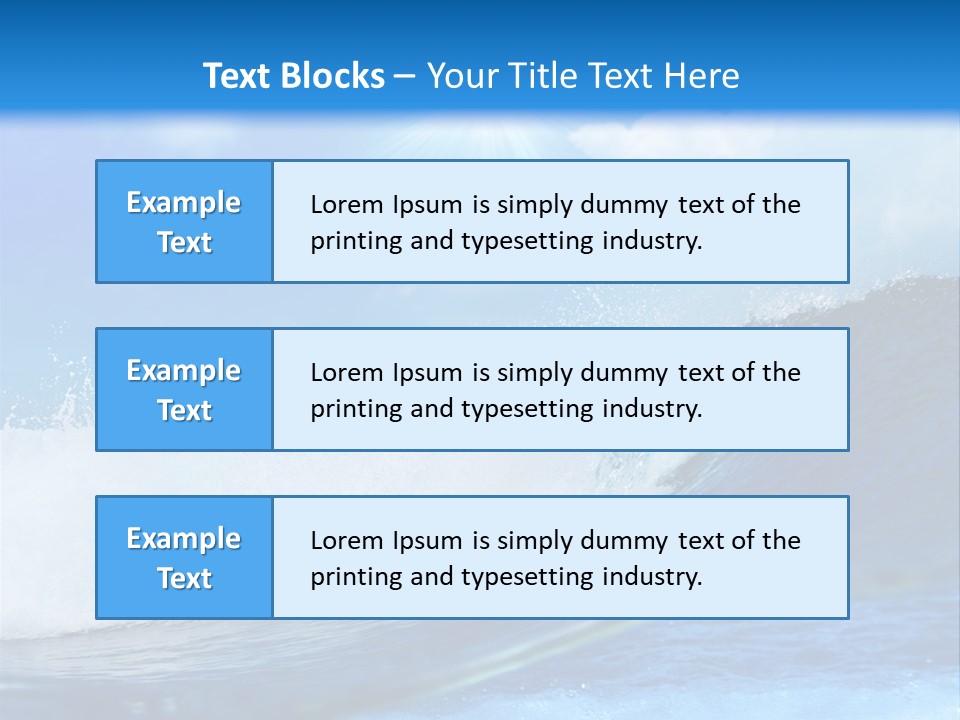 Action Crash Ocean View PowerPoint Template