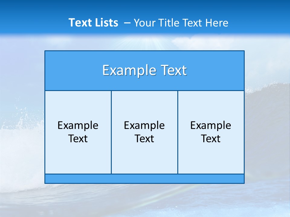 Action Crash Ocean View PowerPoint Template