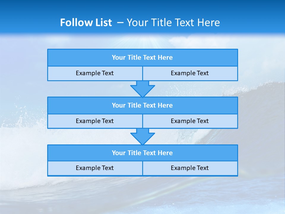 Action Crash Ocean View PowerPoint Template