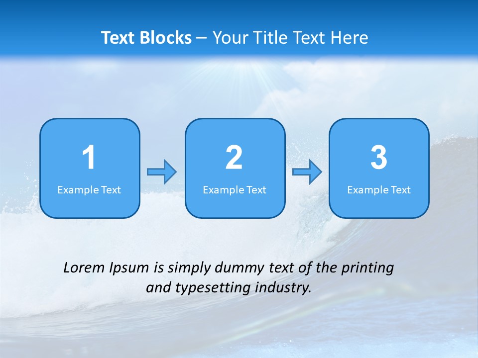 Action Crash Ocean View PowerPoint Template