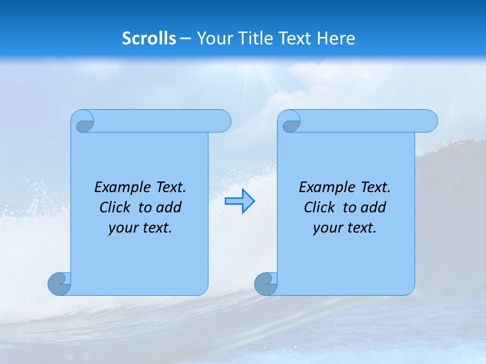 Action Crash Ocean View PowerPoint Template