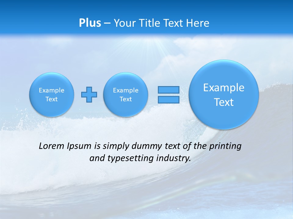 Action Crash Ocean View PowerPoint Template