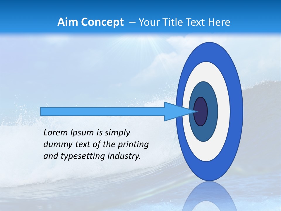 Action Crash Ocean View PowerPoint Template