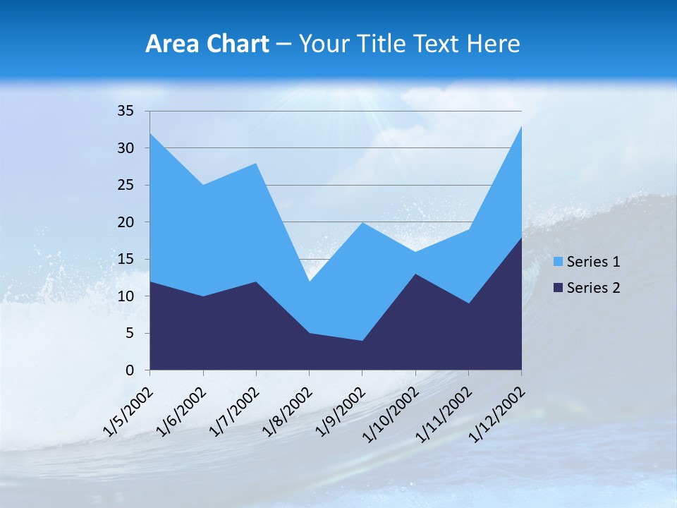 Action Crash Ocean View PowerPoint Template