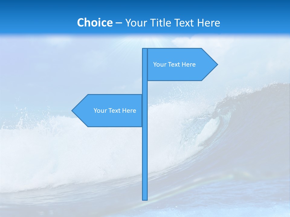 Action Crash Ocean View PowerPoint Template