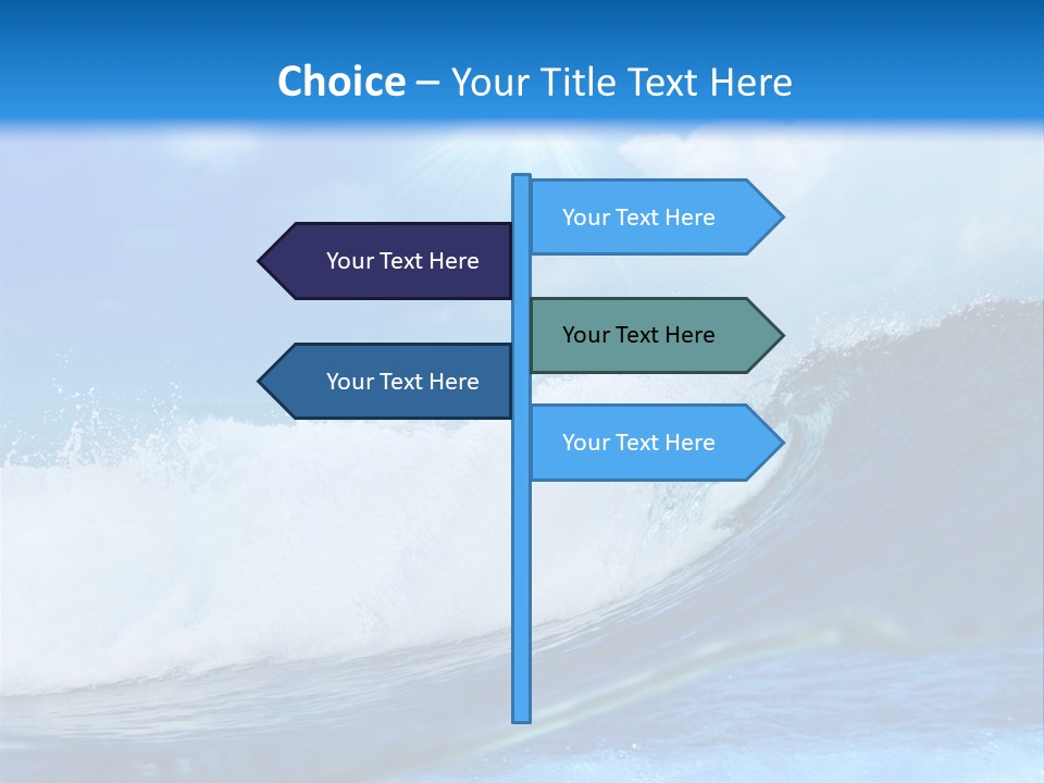 Action Crash Ocean View PowerPoint Template