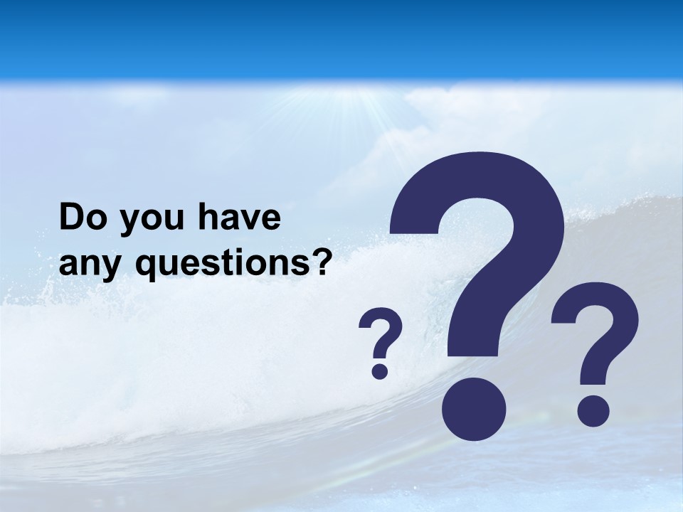 Action Crash Ocean View PowerPoint Template