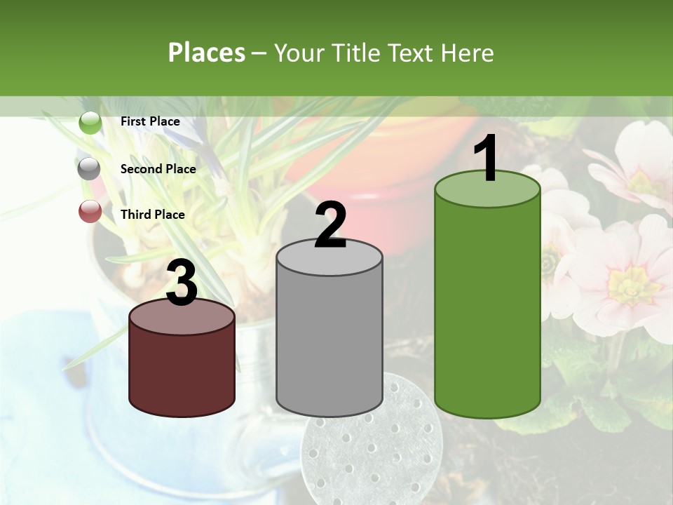 Rubber Leaves Spring Time PowerPoint Template