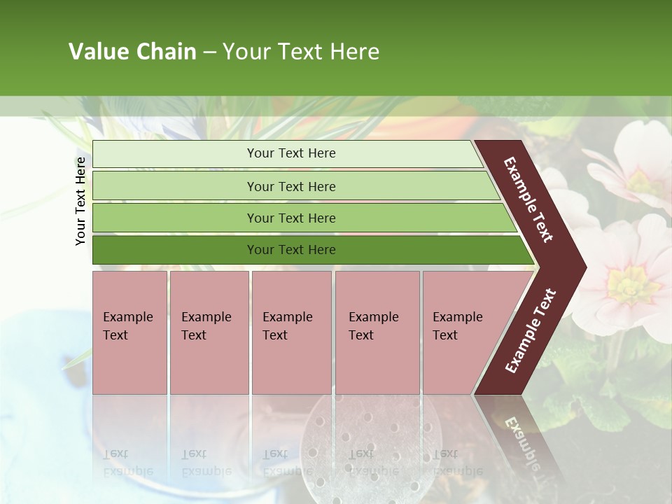 Rubber Leaves Spring Time PowerPoint Template