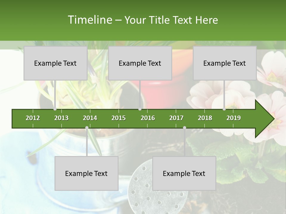 Rubber Leaves Spring Time PowerPoint Template