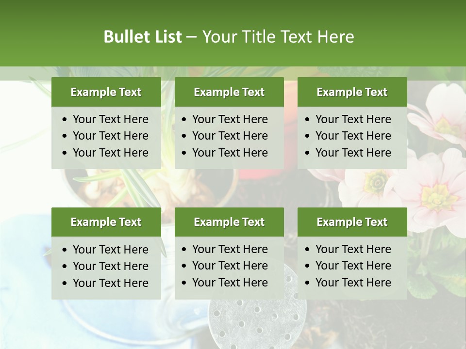 Rubber Leaves Spring Time PowerPoint Template