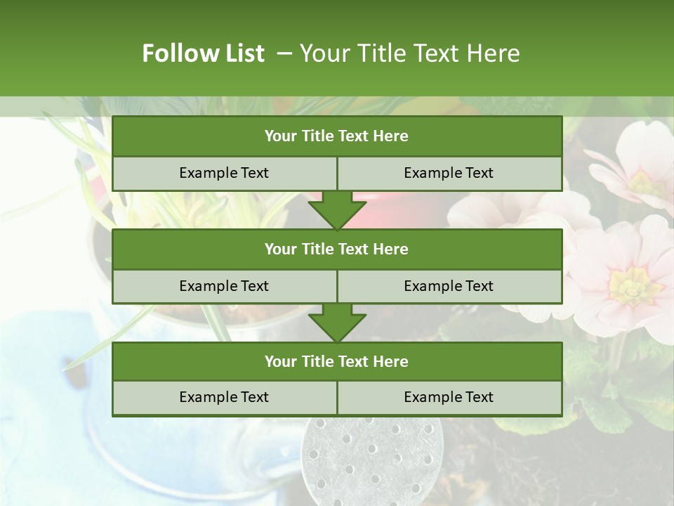 Rubber Leaves Spring Time PowerPoint Template
