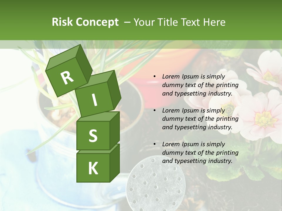 Rubber Leaves Spring Time PowerPoint Template