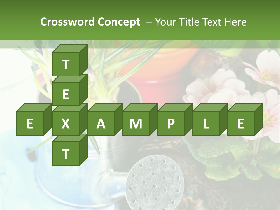 Rubber Leaves Spring Time PowerPoint Template